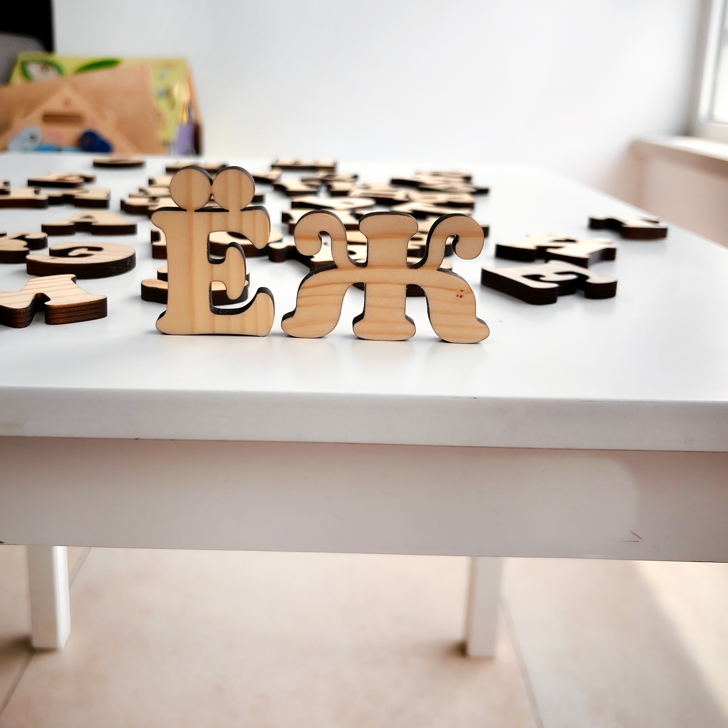 33 Letters Set Cyrillic Magnetic Wooden Alphabet for Kids Preschool & Back to School Gift for Toddler