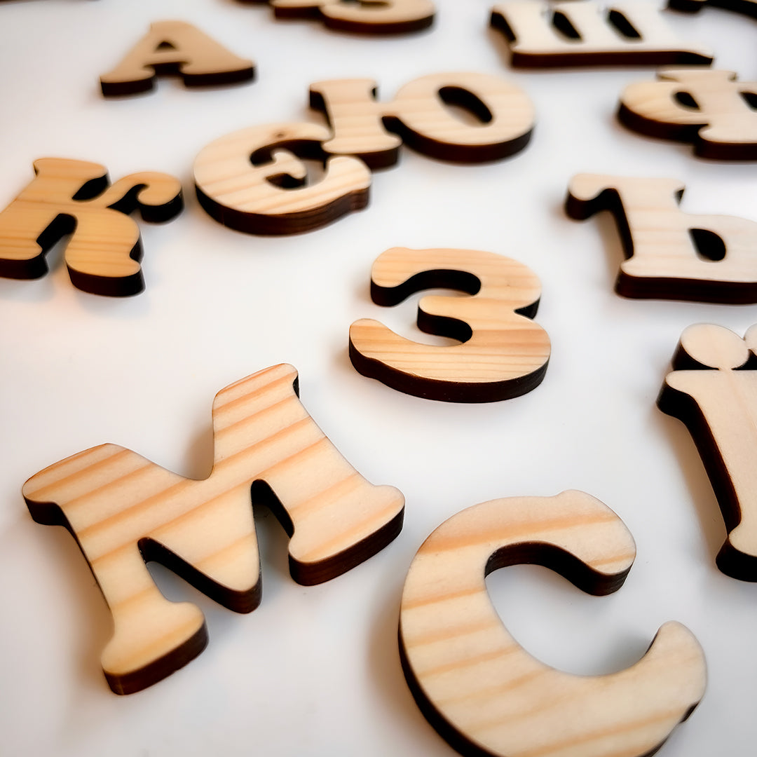 1 Wooden Magnetic Cyrillic Alphabet Letter