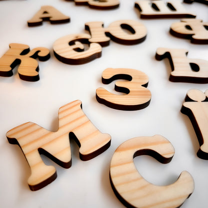 1 Wooden Magnetic Cyrillic Alphabet Letter