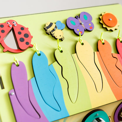 Wooden Montessori Busy House Giraffe – Sensory Activity Board, Educational Toy for Toddlers