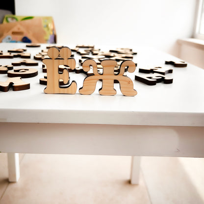 1 Wooden Magnetic Cyrillic Alphabet Letter