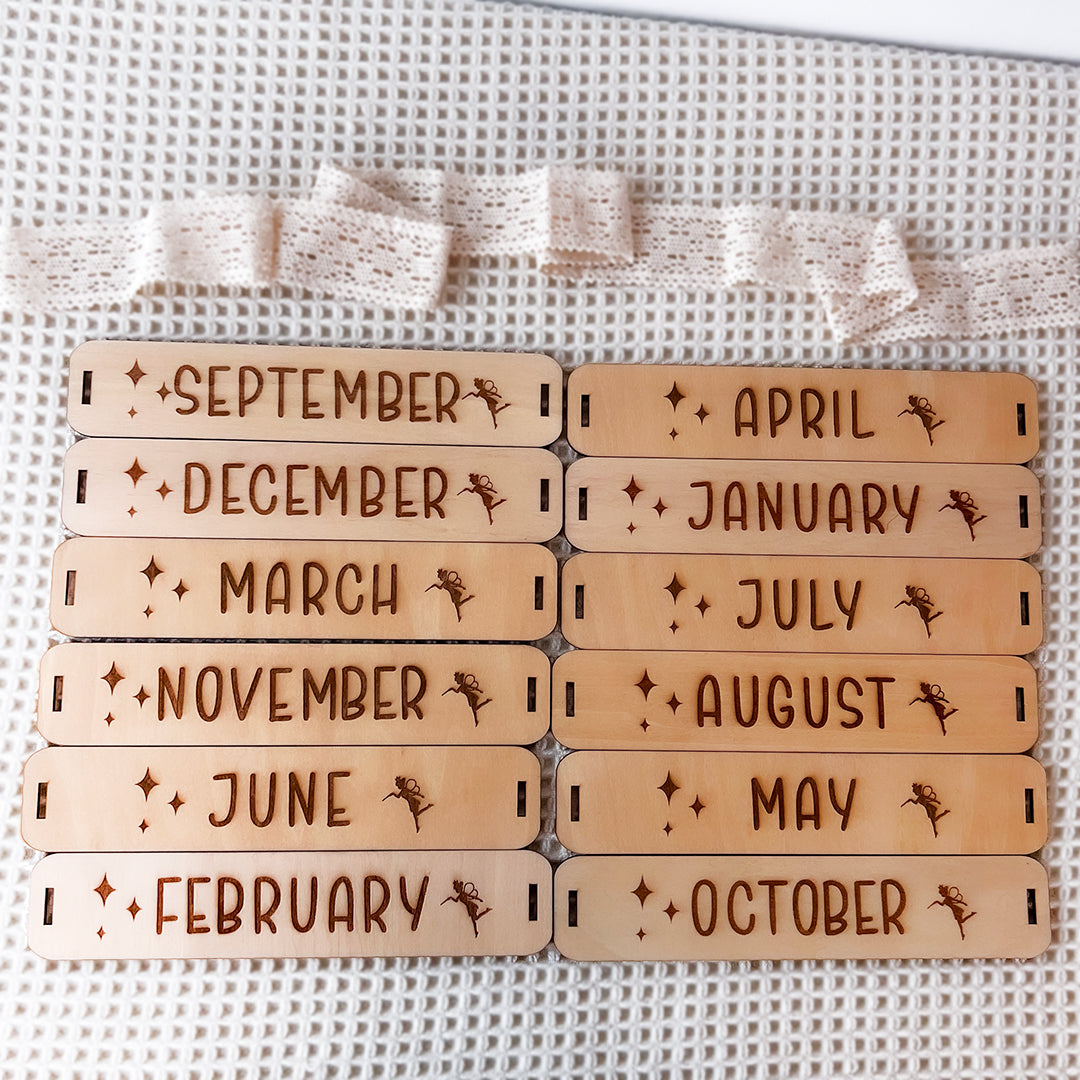 Montessori Wooden Perpetual Calendar for Kids, Wooden Educational Toy