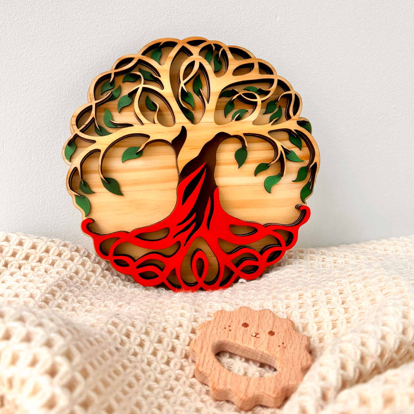 Tree of Life Sign – Natural Wood Boho Wall Decor – Custom Engraving Available