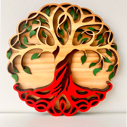 Tree of Life Sign – Natural Wood Boho Wall Decor – Custom Engraving Available