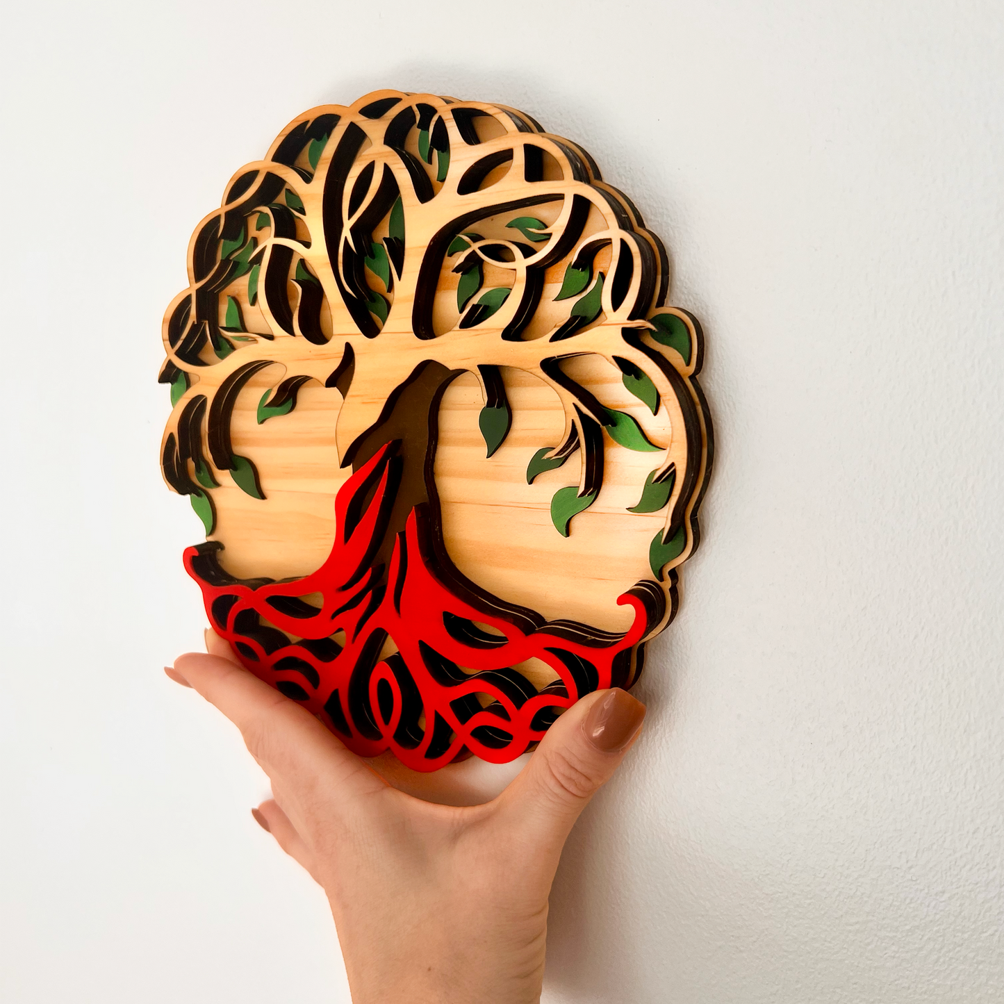 Tree of Life Sign – Natural Wood Boho Wall Decor – Custom Engraving Available